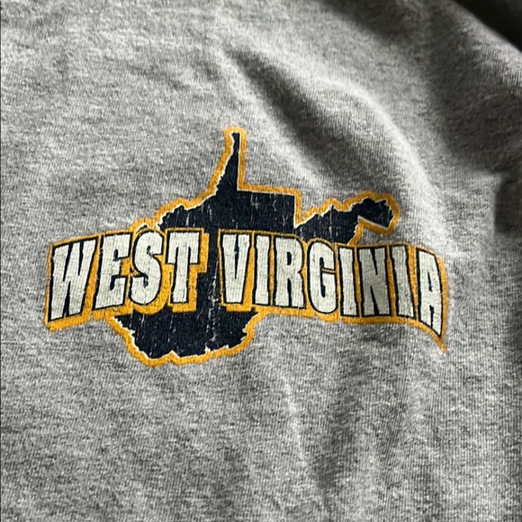 Gray West Virginia Graphic T-Shirt - Picture 1 of 4